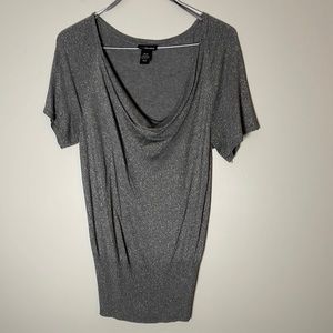Lane Bryant 18/20 Gray Silver Shimmery Blouse